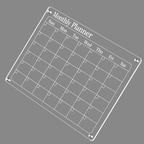 Starkes Magnetafr., Großer Konstruktion, Ultra-Clare-Marker-Trockenerase-Kalender für Kühlschrank, Hält Sie mit Acrylmaterial Organisiert, Enthält 6 Farbigen Marker-Stift, Magnetic (Monatlich und Starkes Magnetafr., Großer Konstruktion, Ultra-Clare-Marker-Trockenerase-Kalender für Kühlschrank, Hält Sie mit Acrylmaterial Organisiert, Enthält 6 Farbigen Marker-Stift, Magnetic (Monatlich und von Pissente