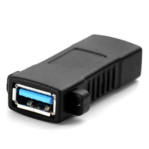 Pitadue 1 x USB-Buchse auf Buchse, Adapter mit Schraubenlöchern, 2.0-Buchse auf Buchse, Panel-Mount-Adapter-Anschluss Pitadue 1 x USB-Buchse auf Buchse, Adapter mit Schraubenlöchern, 2.0-Buchse auf Buchse, Panel-Mount-Adapter-Anschluss von Pitadue