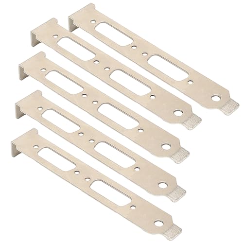 Pitadue Pack Mit 5 Hochkarätigen Slot Halterung Für VGA DVI Video Grafikkarte Computer Hülle Halterung des VGA DVI Video Grafikkarten Adapters von Pitadue