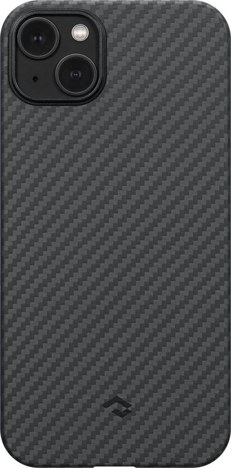 Pitaka Handyhülle MagEz Case 3 for Max iPhone 14 Black/Grey Twill, hergestellt aus 1500D Aramid-Fasern von Pitaka
