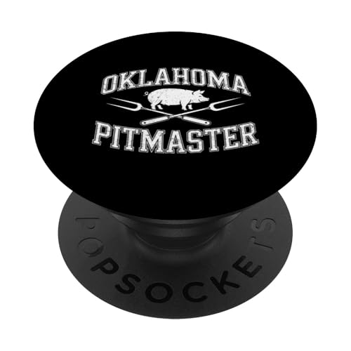 Grillexperte für Fleischraucher von Oklahoma Pitmaster PopSockets Klebender PopGrip Grillexperte für Fleischraucher von Oklahoma Pitmaster PopSockets Klebender PopGrip von Pitmaster Open Fire Cooking