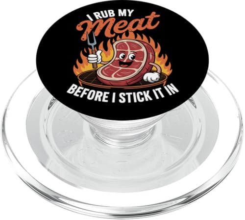Ich reibe Fleisch ein, bevor ich es hineinstecke. Smoker BBQ Pitmaster PopSockets PopGrip für MagSafe Ich reibe Fleisch ein, bevor ich es hineinstecke. Smoker BBQ Pitmaster PopSockets PopGrip für MagSafe von Pitmaster Open Fire Cooking