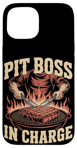 Pit Boss In Charge, Experte für Fleischräucher-BBQ, Pitmaster Hülle für iPhone 15 Pit Boss In Charge, Experte für Fleischräucher-BBQ, Pitmaster Hülle für iPhone 15 von Pitmaster Open Fire Cooking
