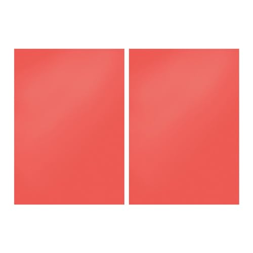 Pitycbo 2X PVC Translucent Plastic Sheet Folared Overlays A4 Korrektur Gel Lichtfilter für Scheinwerferschneidemaschinenstufe Leuchte, Rot von Pitycbo