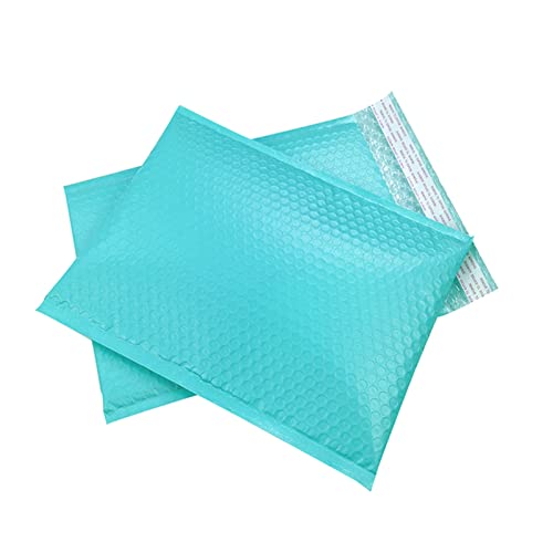Luftpolsterumschläge Bubble Hülle Cyan Polyethylen Gepolsterte Umschlag Undurchsichtige Verpackung Postal Selbstversiegeln Wasserdichte Schmuckbeutel Luftpolsterumschläge A4 (Color : Teal Green, Siz von PiurUf