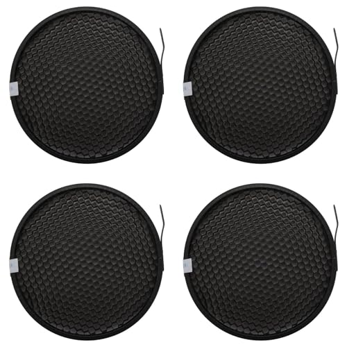 Piuusngy 4 x Fotostudio 16,8 cm 60 Grad Wabengitter für 17,8 cm Standard-Reflektor-Diffusor-Lampenschirm Piuusngy 4 x Fotostudio 16,8 cm 60 Grad Wabengitter für 17,8 cm Standard-Reflektor-Diffusor-Lampenschirm von Piuusngy
