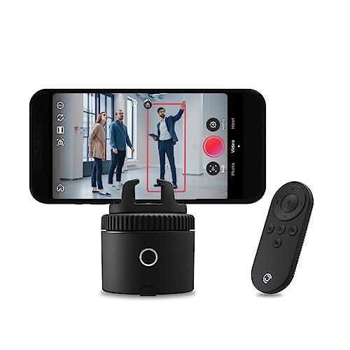 Pivo Pod Business Ausgabe Smartphone-Pod & -Halterung, automatische Verfolgung & Bewegungssensor für freihändige 360°-Aufnahmen, Kamera, Handystativ mit Fernbedienung von Pivo