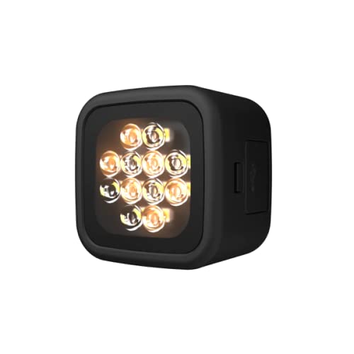 Pivo Smart Video Light – kompakte und transportfähige LED-Beleuchtung für Fotos und Videos mit 360°-Rotation und Blitzschuhadapter, 4000 mAh, wiederaufladbar, CRI 90+ 6500 K, einstellbarer Farbbereich von Pivo
