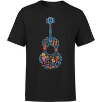 Coco Guitar Pattern Männer T-Shirt - Schwarz - 3XL von Pixar