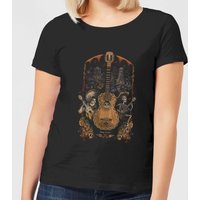 Coco Guitar Poster Damen T-Shirt - Schwarz - S von Pixar