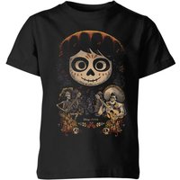 Coco Miguel Face Poster Kinder T-Shirt - Schwarz - 9-10 Jahre von Pixar