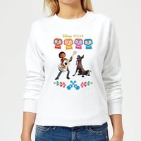 Coco Miguel Logo Damen Pullover - Weiß - M von Pixar