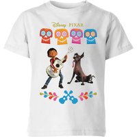 Coco Miguel Logo Kinder T-Shirt - Weiß - 5-6 Jahre von Pixar