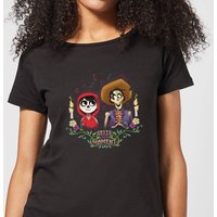 Coco Miguel Und Hector Damen T-Shirt - Schwarz - 3XL von Pixar