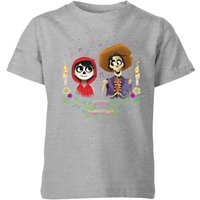 Coco Miguel Und Hector Kinder T-Shirt - Grau - 3-4 Jahre von Pixar