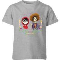 Coco Miguel Und Hector Kinder T-Shirt - Grau - 5-6 Jahre von Pixar