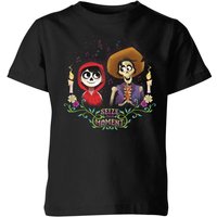 Coco Miguel Und Hector Kinder T-Shirt - Schwarz - 3-4 Jahre von Pixar