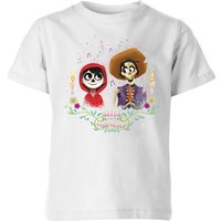 Coco Miguel Und Hector Kinder T-Shirt - Weiß - 7-8 Jahre von Pixar