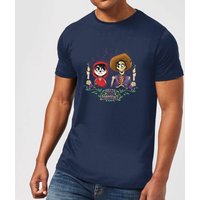 Coco Miguel Und Hector Männer T-Shirt - Navy Blau - L von Pixar