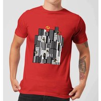 Die Unglaublichen 2 Skyline Herren T-Shirt - Rot - S von Original Hero