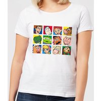 Disney Toy Story Face Collage Women's T-Shirt - White - XL von Pixar