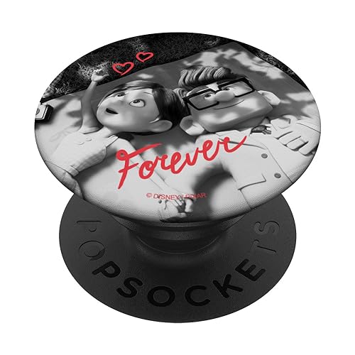 PopSockets Disney PIXAR UP Carl and Ellie Forever Heart PopSockets PopGrip: Ausziehbarer Sockel und Griff für Handys/Tablets mit Tauschbarem Top von Pixar