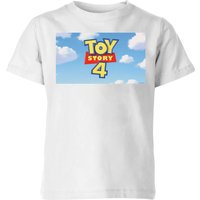 Toy Story 4 Clouds Logo Kids' T-Shirt - White - 3-4 Jahre von Pixar