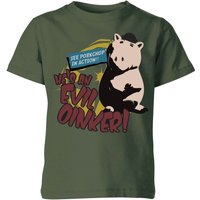 Toy Story Evil Oinker Kinder T-Shirt - Forest Green - 7-8 Jahre von Pixar