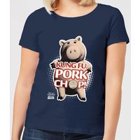 Toy Story Kung Fu Pork Chop Damen T-Shirt - Navy Blau - L von Pixar