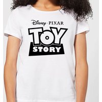 Toy Story Logo Outline Damen T-Shirt - Weiß - XXL von Pixar