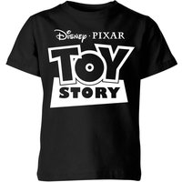 Toy Story Logo Outline Kinder T-Shirt - Schwarz - 7-8 Jahre von Pixar