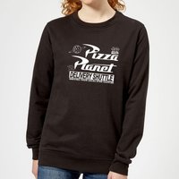 Toy Story Pizza Planet Logo Damen Pullover - Schwarz - L von Pixar