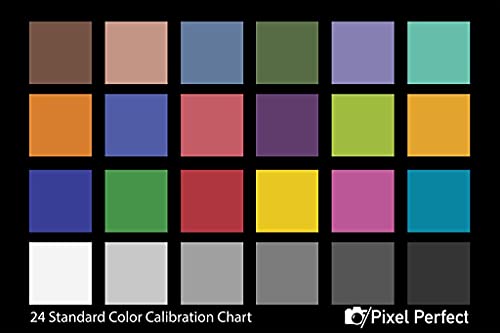 Pixel Perfect Kamera-Farbkorrekturkarte – 12,7 x 17,8 cm für Foto und Video – Referenz-Werkzeug, Graukarte, Ziel-Weißabgleich, Belichtung, Temperatur, Farbkalibrierung (1 Stück) von Pixel Perfect