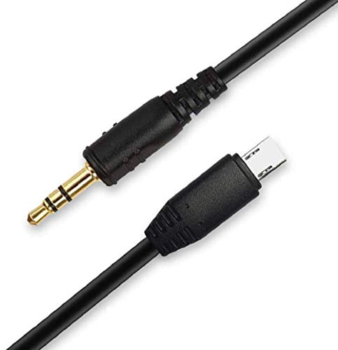 Pixel Auslösekabel Verbindungskabel 3,5 mm - S2 Drahtauslöser Kabel (z.B. Pixel Timer-Fernauslöser) für Sony a1 a9 a9M2 a7 a7M2 a7M3 a7R 7RM2 a7RM4 a7SM2 a6600 a6500 a6100 RX100M5 RX100M6 RX100M7 HX99 von Pixel