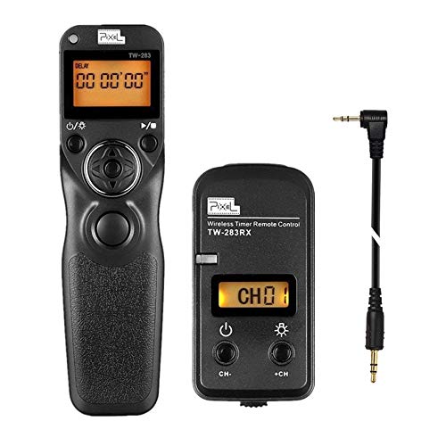 Pixel Kabellose Digitalkamera Fernbedienung TW283-E3 Intervallometer Auslöser Timer kompatibel mit Canon EOSR R6 90D 250D 200D; Olympus EM1X EM1-III EM5-III kompatibel mit Fuji XT3 XT4 XT30 Pixel Kabellose Digitalkamera Fernbedienung TW283-E3 Intervallometer Auslöser Timer kompatibel mit Canon EOSR R6 90D 250D 200D; Olympus EM1X EM1-III EM5-III kompatibel mit Fuji XT3 XT4 XT30 von Pixel