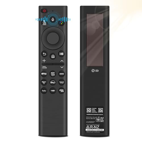 Ersatz Fernbedienung für Samsung, BT-1890A Solar Charging Sprachfernbedienung für Samsung Smart TV,Universal für Sam-Sung TV-Fernbedienungen Kompatibel mit Sam-Sung 2021-2023 Neo LED Smart 4K HD TV Ersatz Fernbedienung für Samsung, BT-1890A Solar Charging Sprachfernbedienung für Samsung Smart TV,Universal für Sam-Sung TV-Fernbedienungen Kompatibel mit Sam-Sung 2021-2023 Neo LED Smart 4K HD TV von Pixelure