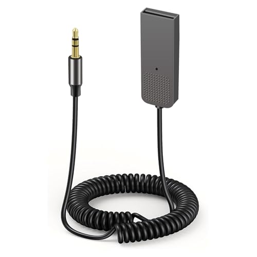 Pixelure Aux Bluetooth 5.2 Adapter Auto, USB Bluetooth Adapter mit Mikrofon, 3.5mm Bluetooth Adapter für Stereoanlage, Kompatibel für Auto-Musiksystemen und Bluetooth-Autozubehör Pixelure Aux Bluetooth 5.2 Adapter Auto, USB Bluetooth Adapter mit Mikrofon, 3.5mm Bluetooth Adapter für Stereoanlage, Kompatibel für Auto-Musiksystemen und Bluetooth-Autozubehör von Pixelure