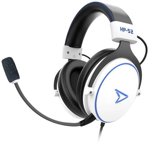 Pixminds HP-52 Gaming Over Ear Headset kabelgebunden Stereo Weiß Lautstärkeregelung von Pixminds