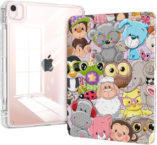Piznernico Schutzhülle für iPad Air 13 M2 2024, iPad Pro 12,9 Zoll (32,8 cm), 6. / 5. / 4. / 3. Generation 2022/2021/2020/2018 mit Stifthalter, dreifach faltbarer Ständer, schlanke, stoßfeste von Piznernico