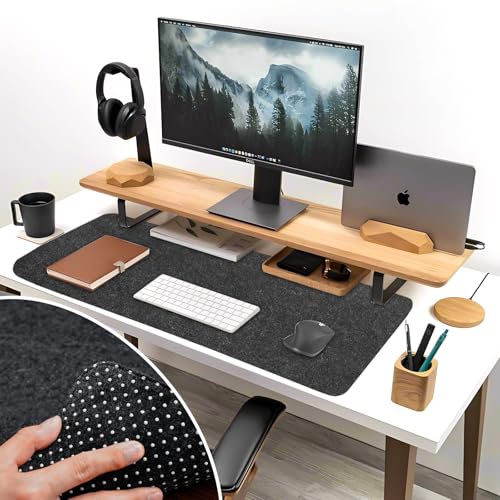 Pizsieat Schreibtischunterlage Filz | 900 X 400 X 3mm | Rutschfester Desk Mat Filzmatte Mauspad Groß Filzunterlage Computer Schreibtisch Unterlage für Game/Schreiben Desktopschutz ist Wasserdichte Pizsieat Schreibtischunterlage Filz | 900 X 400 X 3mm | Rutschfester Desk Mat Filzmatte Mauspad Groß Filzunterlage Computer Schreibtisch Unterlage für Game/Schreiben Desktopschutz ist Wasserdichte von Pizsieat