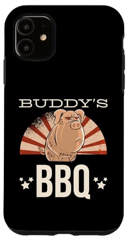 BBQ Grill Barbecue grillen BUDDYS BBQ grillen Hülle für iPhone 11 BBQ Grill Barbecue grillen BUDDYS BBQ grillen Hülle für iPhone 11 von Pizza BBQ Grill Fastfood Restaurant Zubehör Shirts
