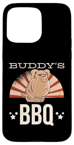 BBQ Grill Barbecue grillen BUDDYS BBQ grillen Hülle für iPhone 15 Pro Max von Pizza BBQ Grill Fastfood Restaurant Zubehör Shirts