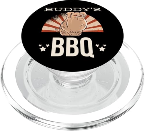 BBQ Grill Barbecue grillen BUDDYS BBQ grillen PopSockets PopGrip für MagSafe BBQ Grill Barbecue grillen BUDDYS BBQ grillen PopSockets PopGrip für MagSafe von Pizza BBQ Grill Fastfood Restaurant Zubehör Shirts