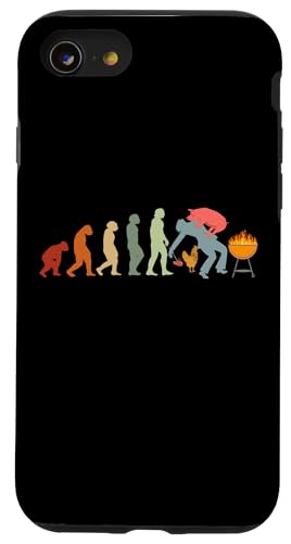BBQ Grill EVOLUTION Barbecue Holzkohle grill BBQ grillen Hülle für iPhone SE (2020) / 7 / 8 von Pizza BBQ Grill Fastfood Restaurant Zubehör Shirts