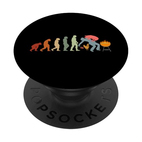 BBQ Grill EVOLUTION Barbecue Holzkohle grill BBQ grillen PopSockets Klebender PopGrip BBQ Grill EVOLUTION Barbecue Holzkohle grill BBQ grillen PopSockets Klebender PopGrip von Pizza BBQ Grill Fastfood Restaurant Zubehör Shirts