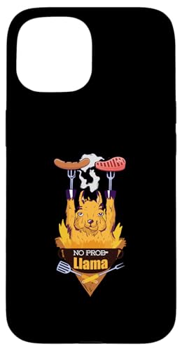 BBQ Grill NO PRO-Llama Barbecue grillen BBQ grillen Hülle für iPhone 15 BBQ Grill NO PRO-Llama Barbecue grillen BBQ grillen Hülle für iPhone 15 von Pizza BBQ Grill Fastfood Restaurant Zubehör Shirts