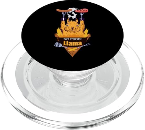 BBQ Grill NO PRO-Llama Barbecue grillen BBQ grillen PopSockets PopGrip für MagSafe BBQ Grill NO PRO-Llama Barbecue grillen BBQ grillen PopSockets PopGrip für MagSafe von Pizza BBQ Grill Fastfood Restaurant Zubehör Shirts