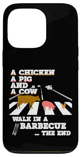 BBQ Grill WALK in a Barbecue grillen BBQ grillen Hülle für iPhone 13 Pro von Pizza BBQ Grill Fastfood Restaurant Zubehör Shirts
