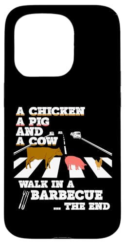 BBQ Grill WALK in a Barbecue grillen BBQ grillen Hülle für iPhone 15 Pro von Pizza BBQ Grill Fastfood Restaurant Zubehör Shirts