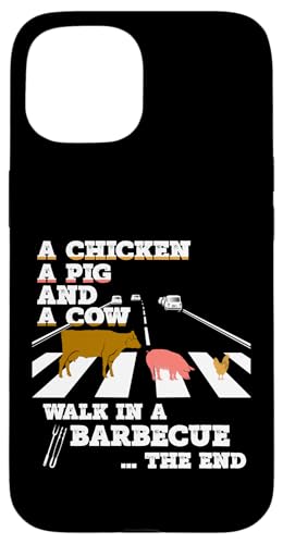 BBQ Grill WALK in a Barbecue grillen BBQ grillen Hülle für iPhone 15 BBQ Grill WALK in a Barbecue grillen BBQ grillen Hülle für iPhone 15 von Pizza BBQ Grill Fastfood Restaurant Zubehör Shirts